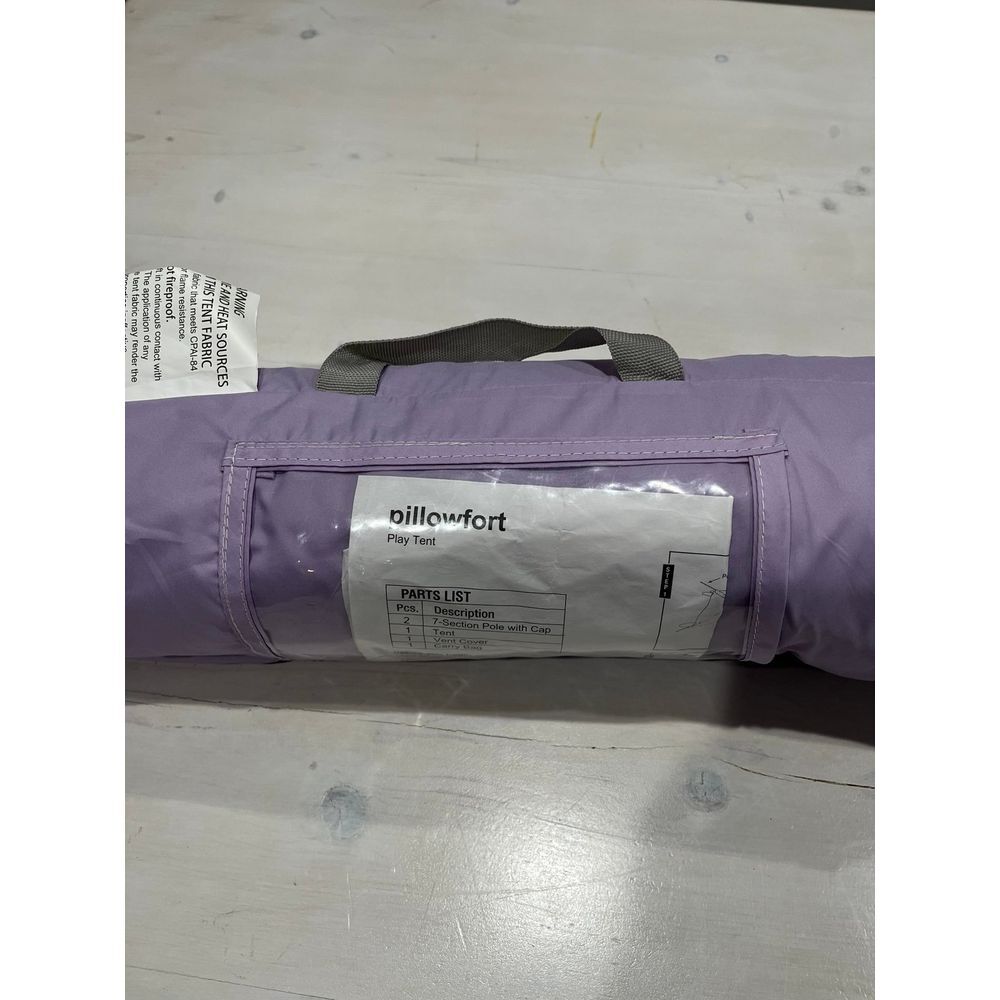 Purple pillowfort play tent in‎ carrying bag